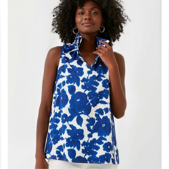 Tuckernuck Tops - TUCKERNUCK Sleeveless Bouvier Blouse sz L #H1